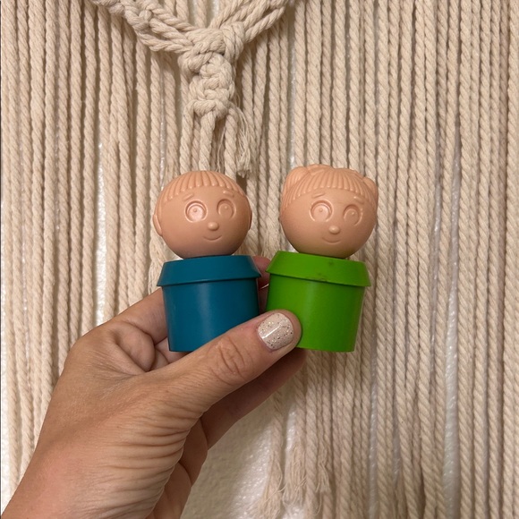Tupper Toys vintage set of 2 people 80’s/90’s toys plastic Tuppertoys - Picture 1 of 1
